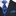 Premium Blue, White Patchwork Bandana Paisley Tie and Pocket Square