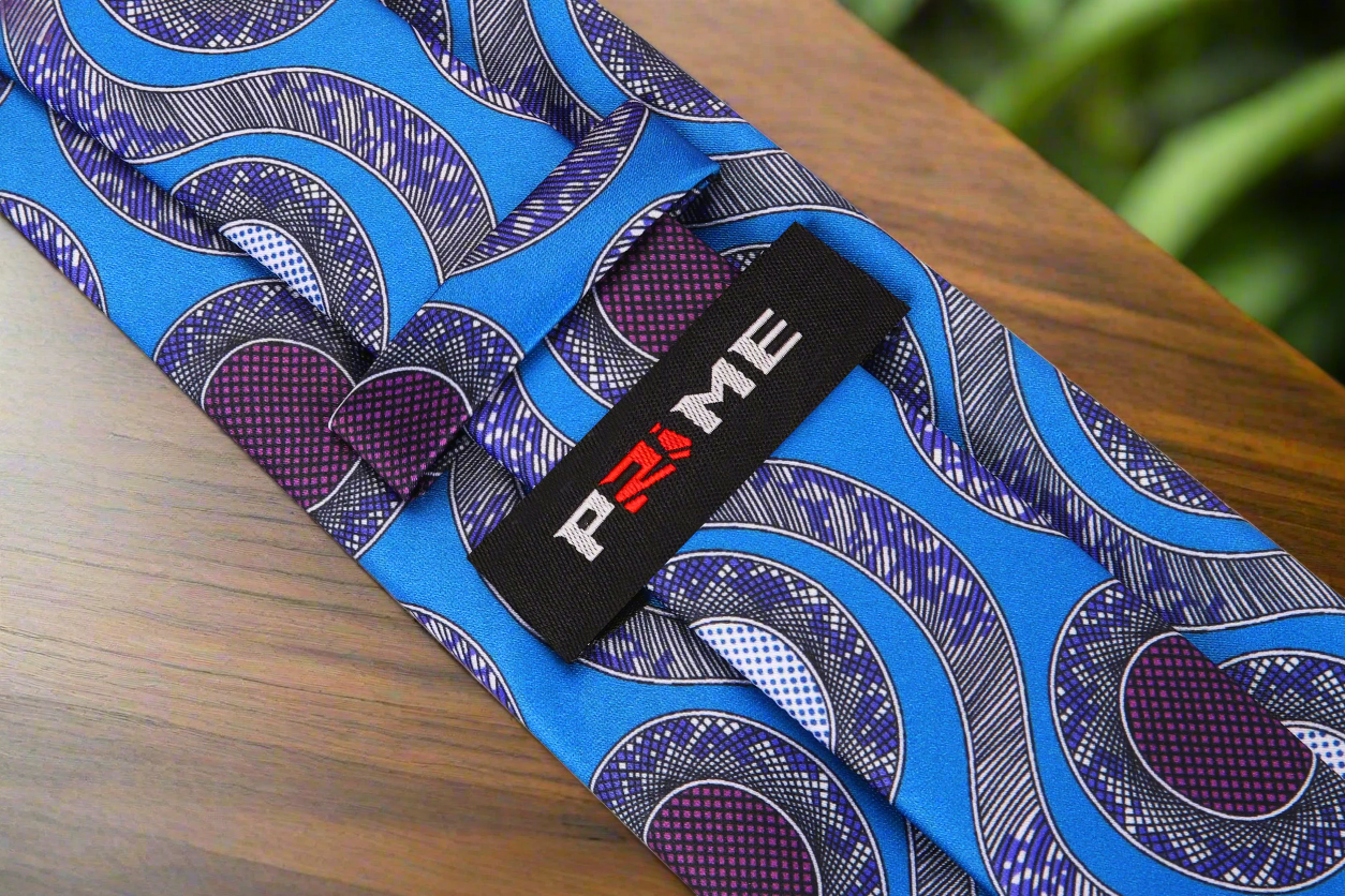 Blue, Plum, Purple Abstract Necktie Keep