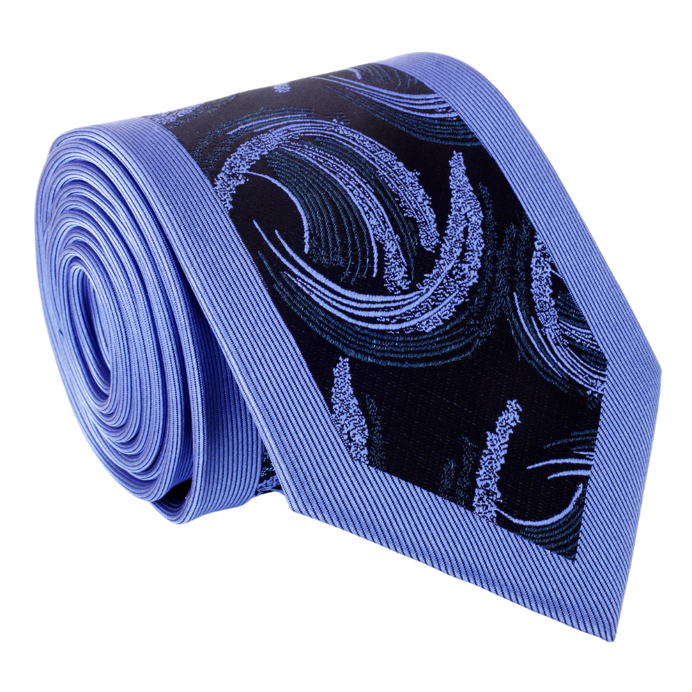 Blue Swirls Necktie  