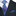 Premium Blue, Purple Plaid Necktie and Matching Square