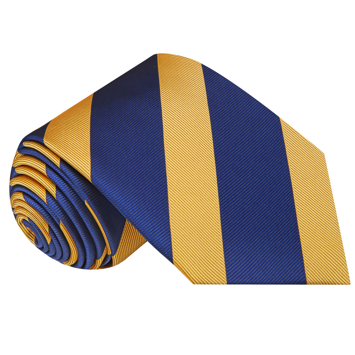 Blue & Gold Stripe Necktie 