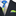 Lime Green, Blue and Off-white abstract paisley tie and square