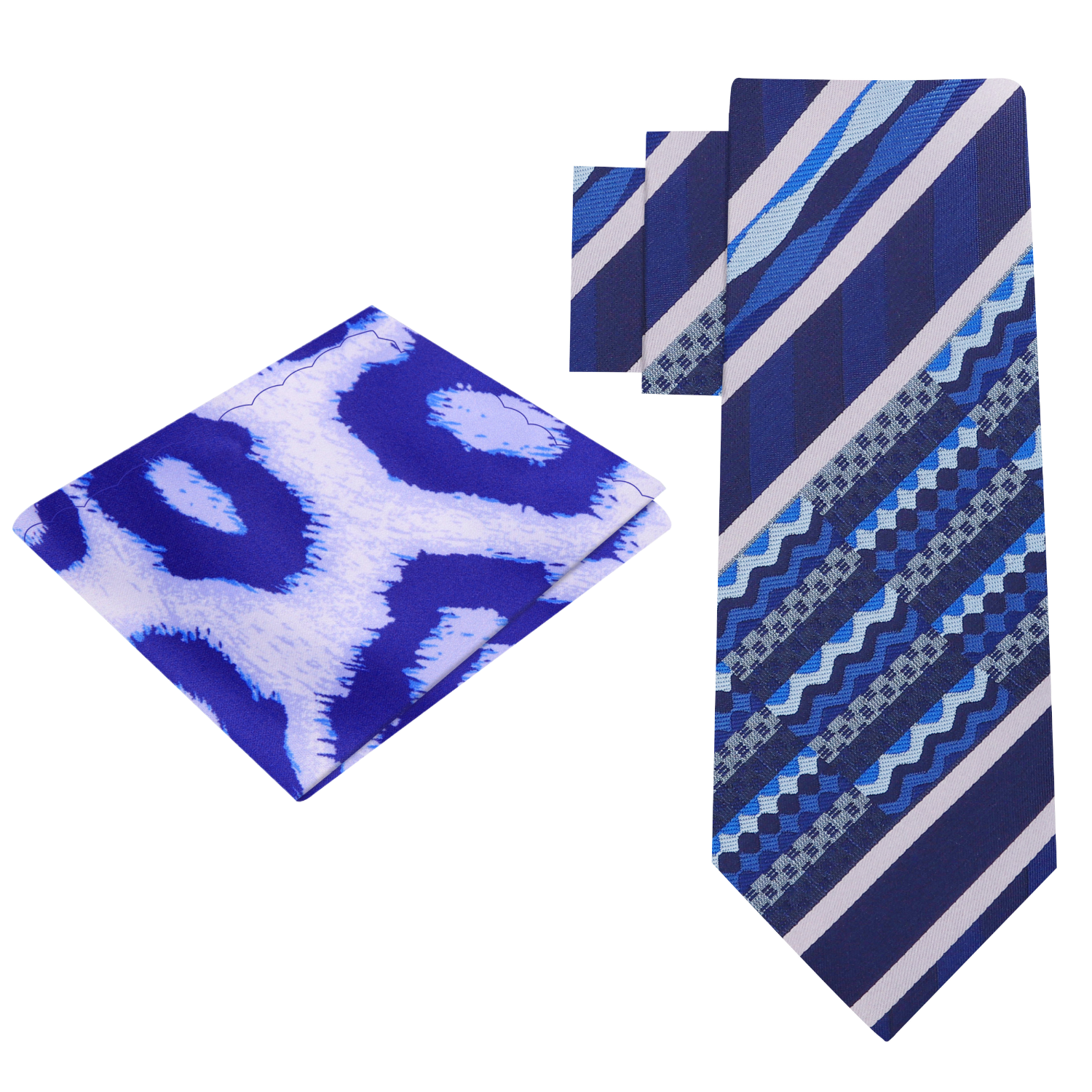 View 2 Shades of Blue Tribe Called Class Necktie and Square