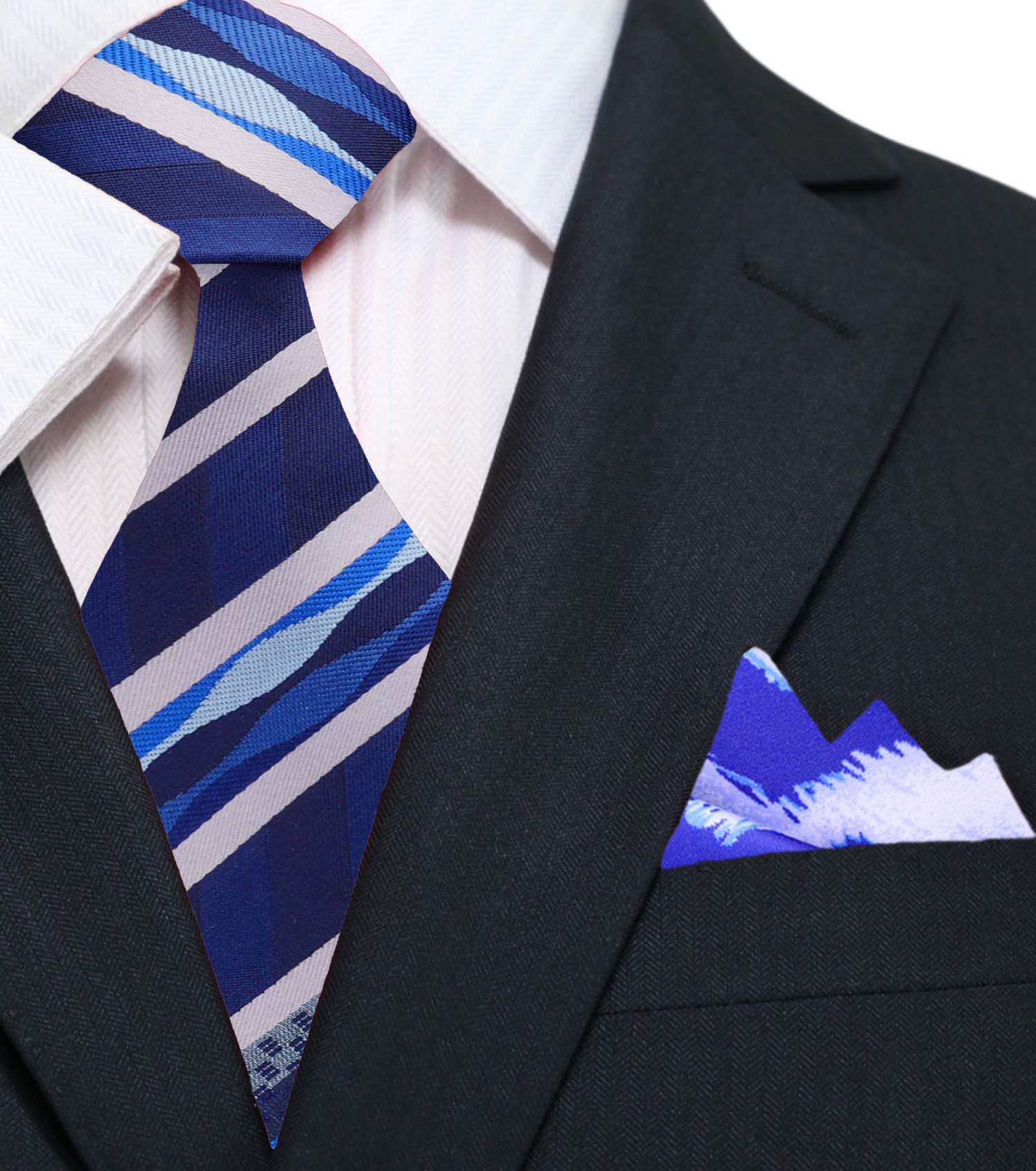 Shades of Blue Tribe Called Class Necktie and Square