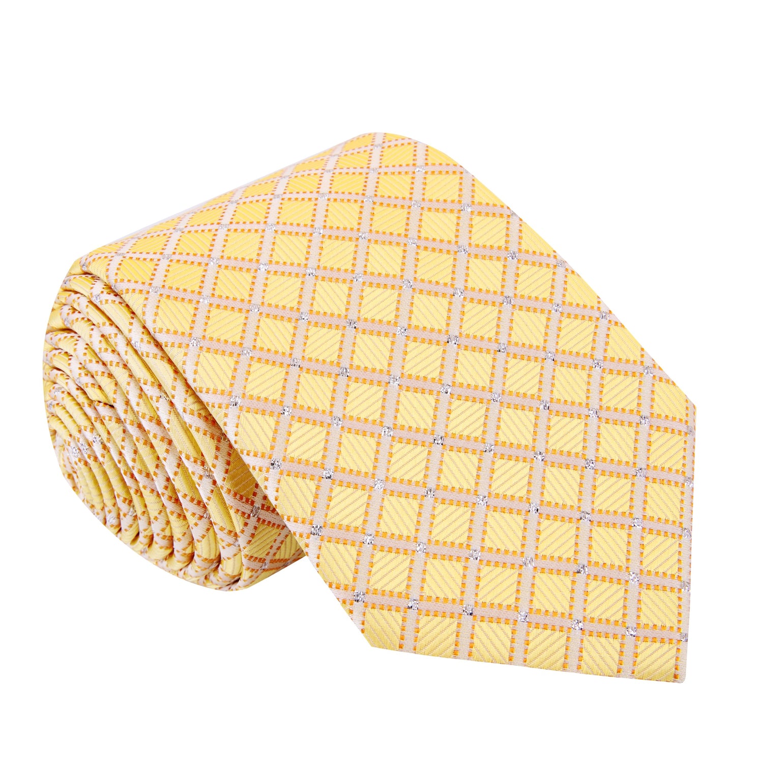 Light Gold Geometric Necktie  