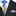 Blue, Yellow, Off-white, Black Paisley Tie and square