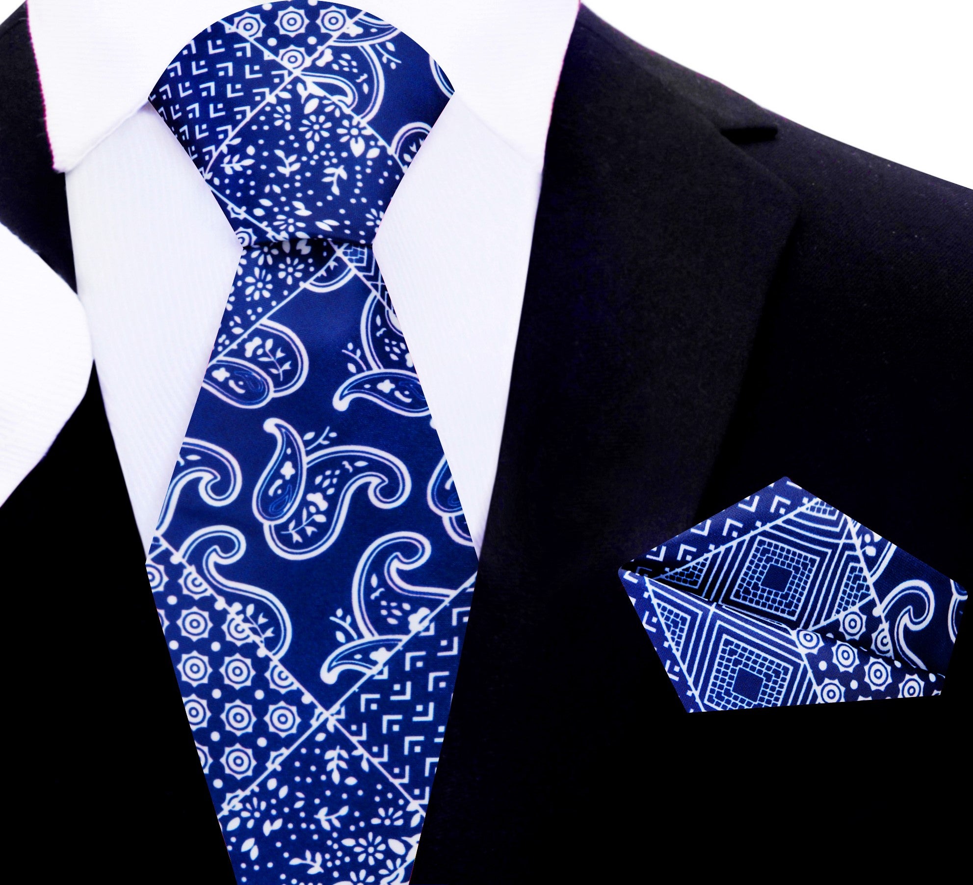 Art of The Gentleman Lapel Pin - Striped Blue Tie