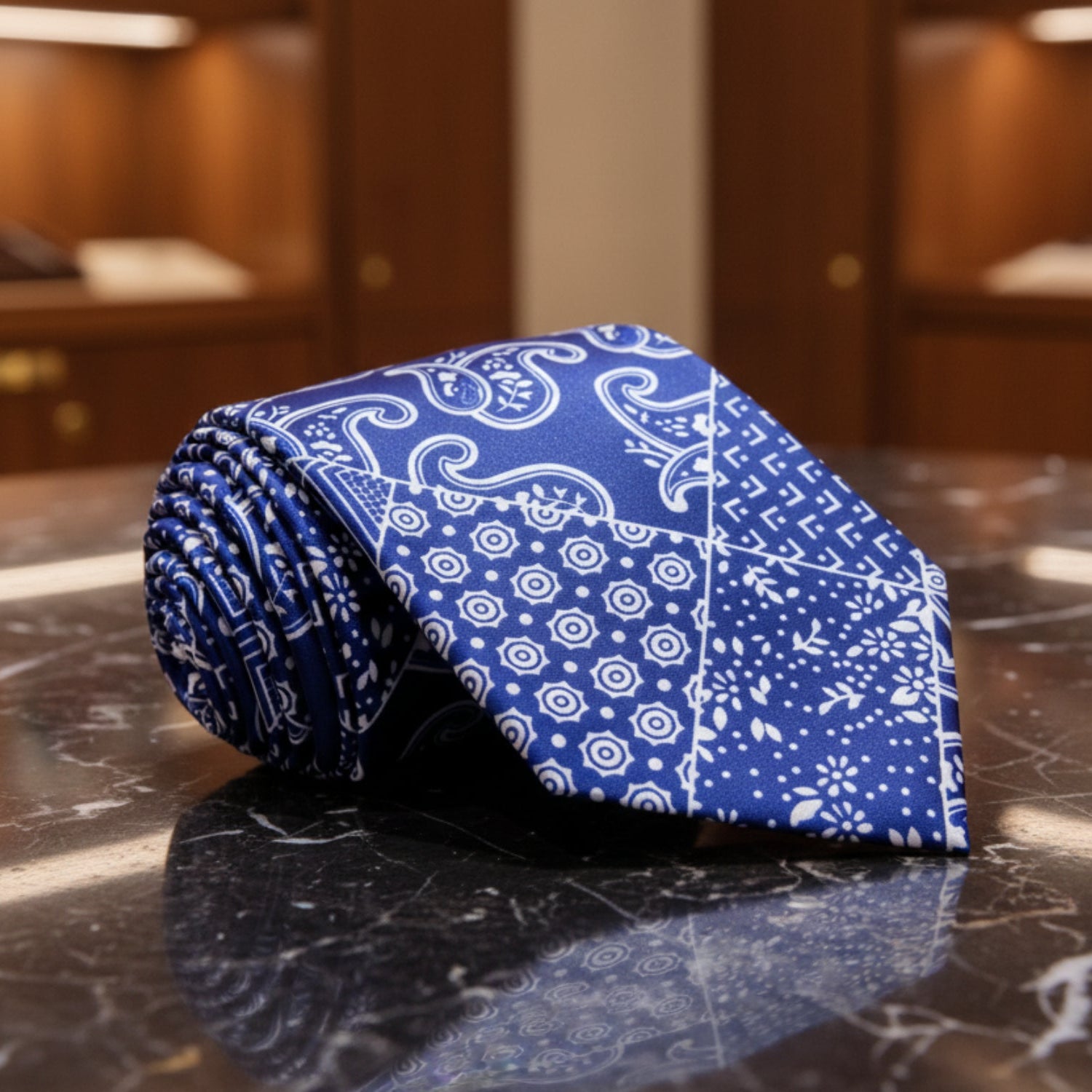 Bandana Patchwork Necktie - Main Image