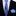 Thin Tie: Blue and Purple Plaid Tie and Blue Square
