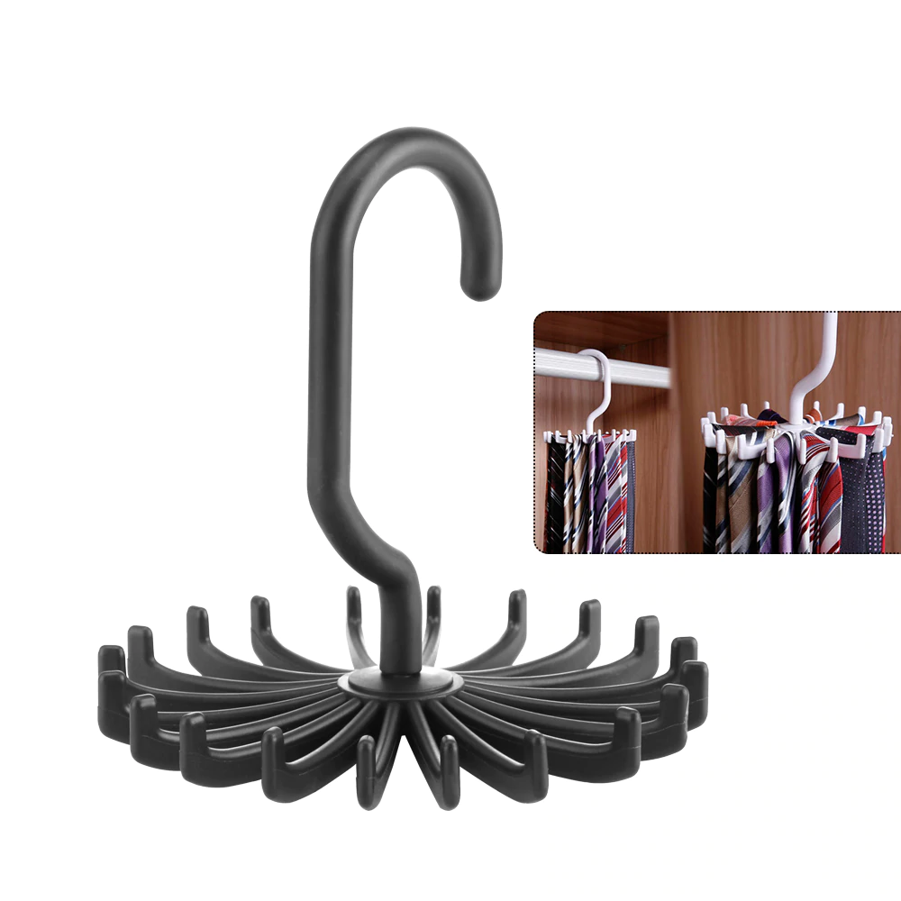 Black Bow Tie Organizer Showing Illustration