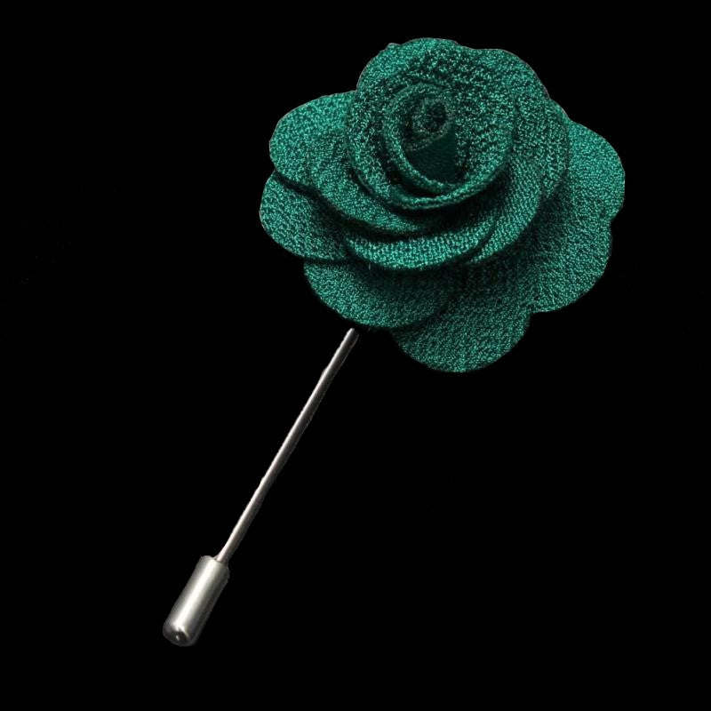 A Green Colored Lapel Flower