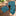 Alt View: Light Blue, Black Cheetah Tie and Square