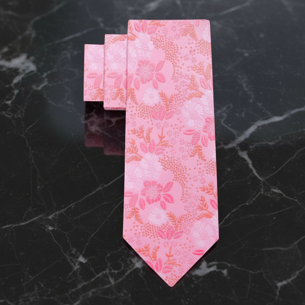 View 4: Pink Floral Tie