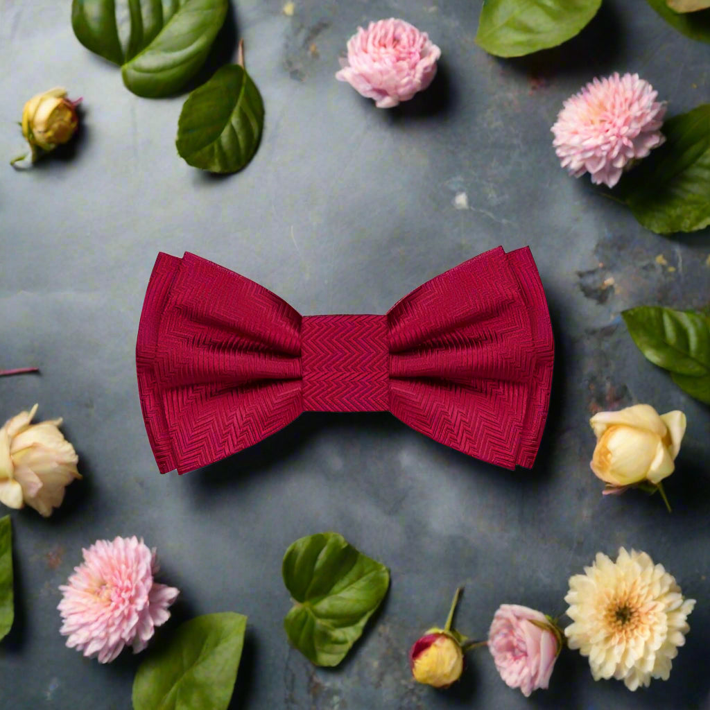 A Rosewood Solid Pattern Self Tie Bow Tie