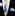 Blue, Yellow, Off-white, Black Paisley thin Tie and square