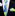 Thin Tie: Lime Green, Blue and Off-white abstract paisley tie and square