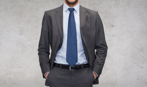 Splash of Color: Styling Ties with Light Blue Dress Shirts and Grey Su Splash of Color: Styling Ties with Light Blue Dress Shirts and Grey Su