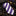 Purple & White Stripe Necktie with Pinstripe Detail