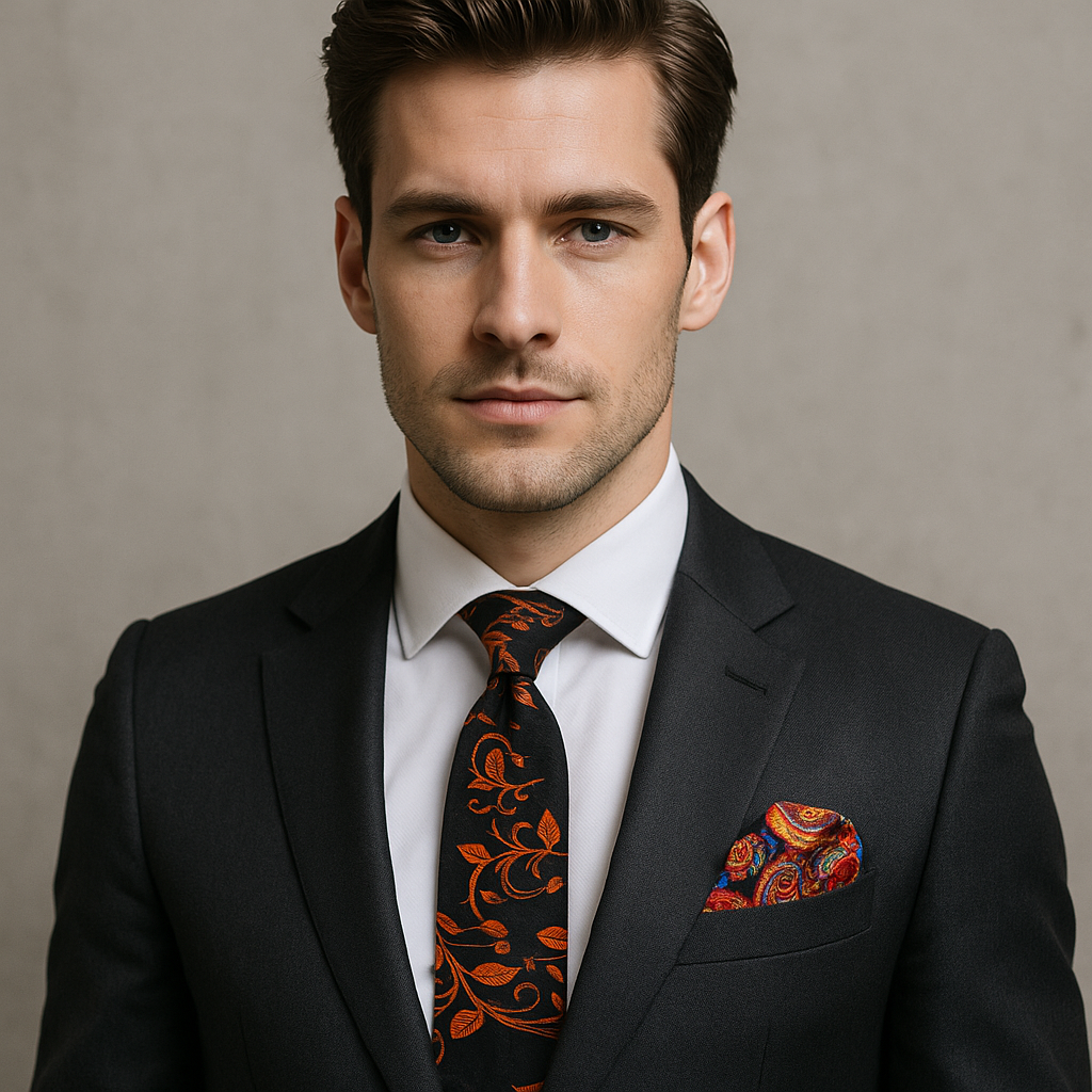 Copper Vines Necktie