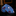 Blue tie with circular pattern rolled up on a dark surface