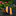 Blue and orange striped tie on a dark surface with blurred flowers in the background