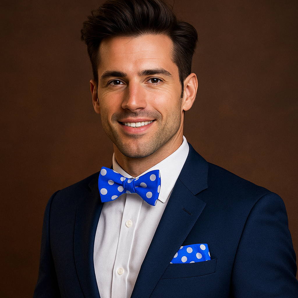 Classic Polka Self-Tie Bow Tie