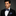 Deep Blue Geometric Texture Bow Tie and Square on Man Wearing Suit