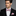 Pink Floral Bow Tie and Square on Man Wearing Suit
