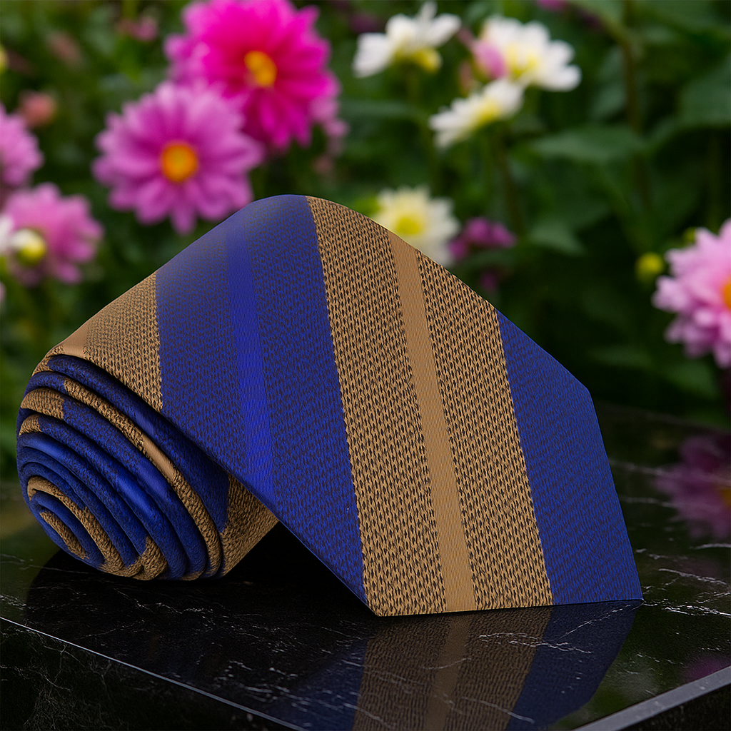 Striped Necktie Collection | Pink/Grey, Red/Grey, Blue/Brown