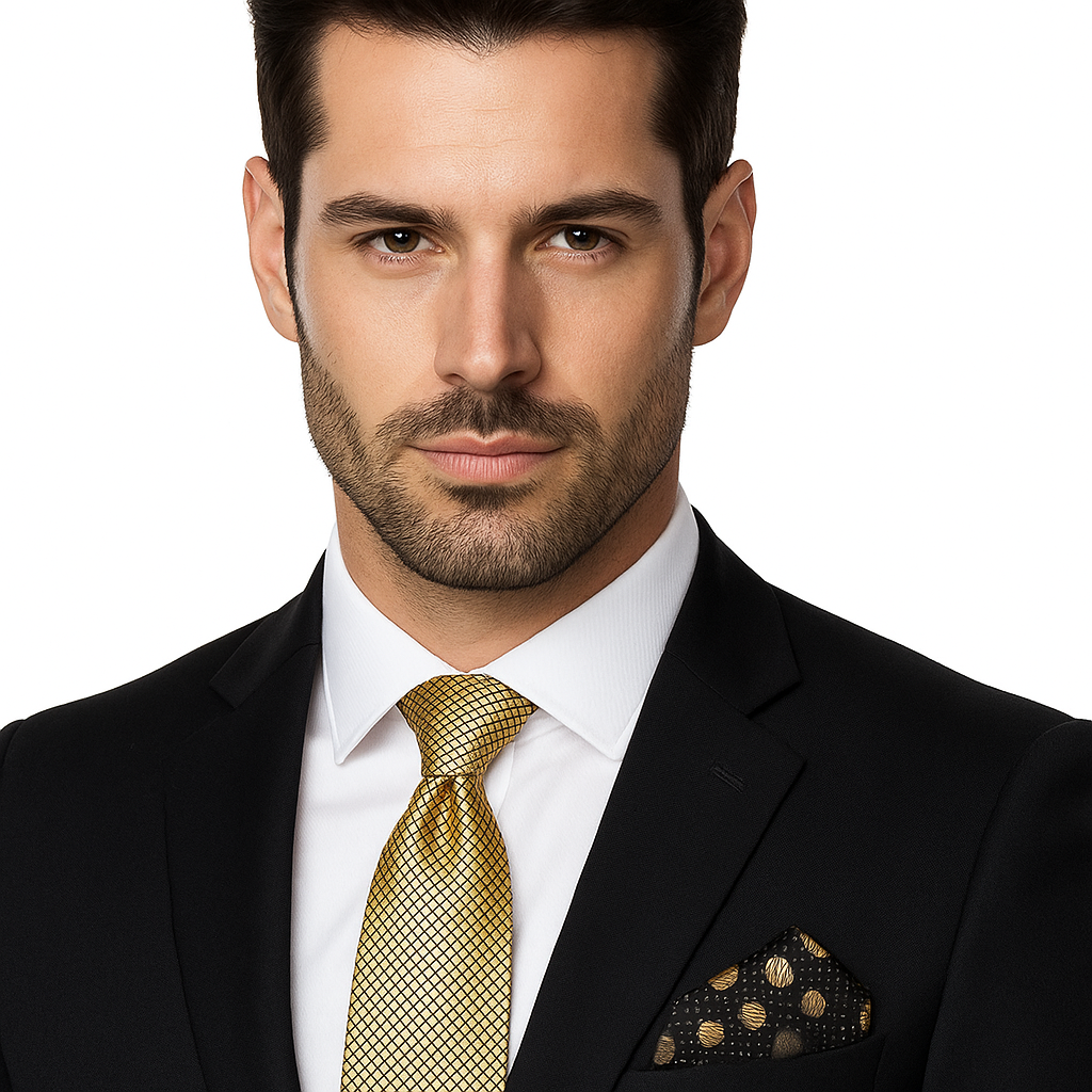Gold Standard Geometric Necktie