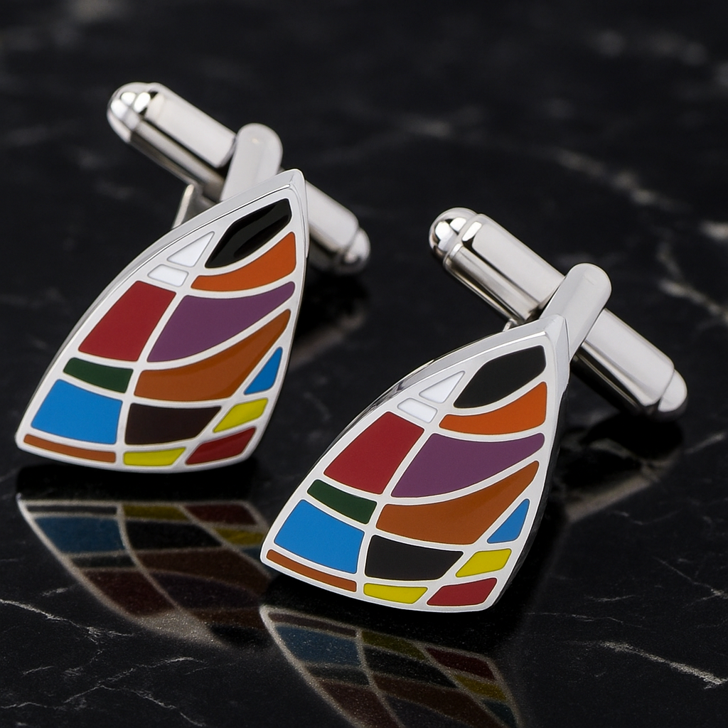 Colorful Shield Cufflinks