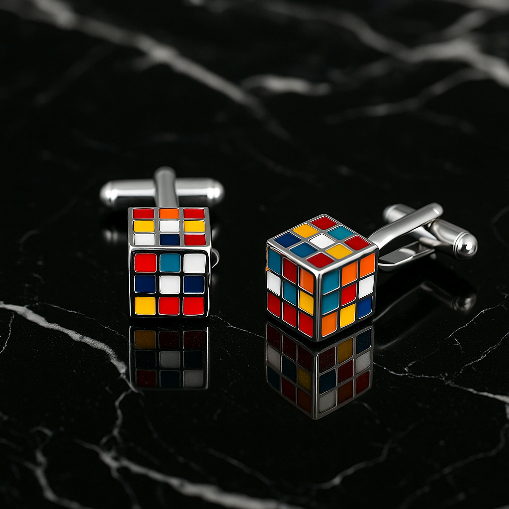 Main cubes cufflinks