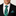 Man wearing a black suit with a green plaid tie and pocket square on a white background