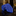 Blue tie with white polka dots on a reflective surface