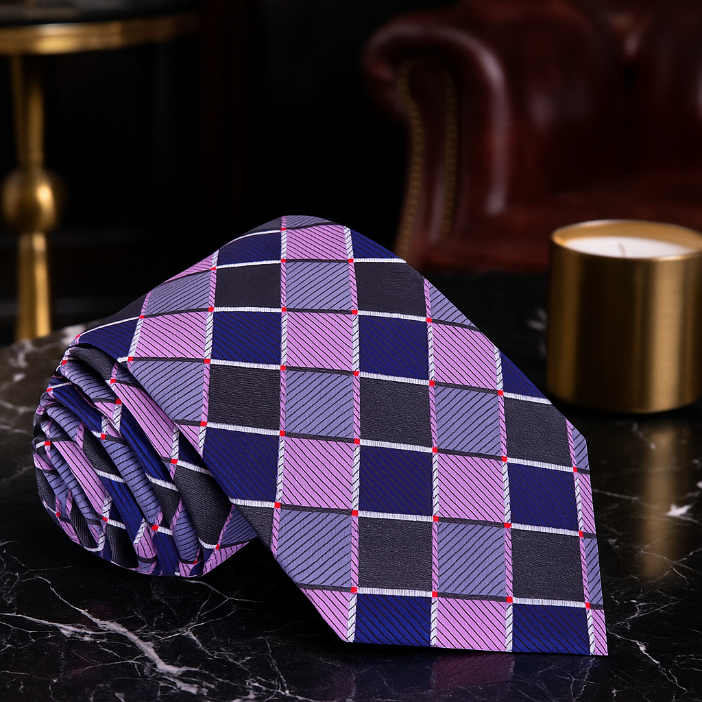 Necktie Frame Modern Geometric Necktie | Professional & Formal Wear