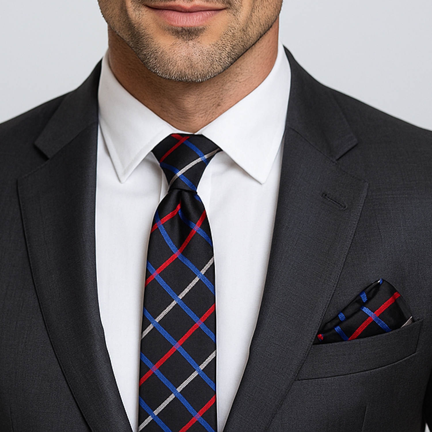 Geometric Diamond Necktie