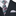 Abstract Graphic Necktie Black & White with Teal and Pink Accents with Accenting White Black Dot Square 