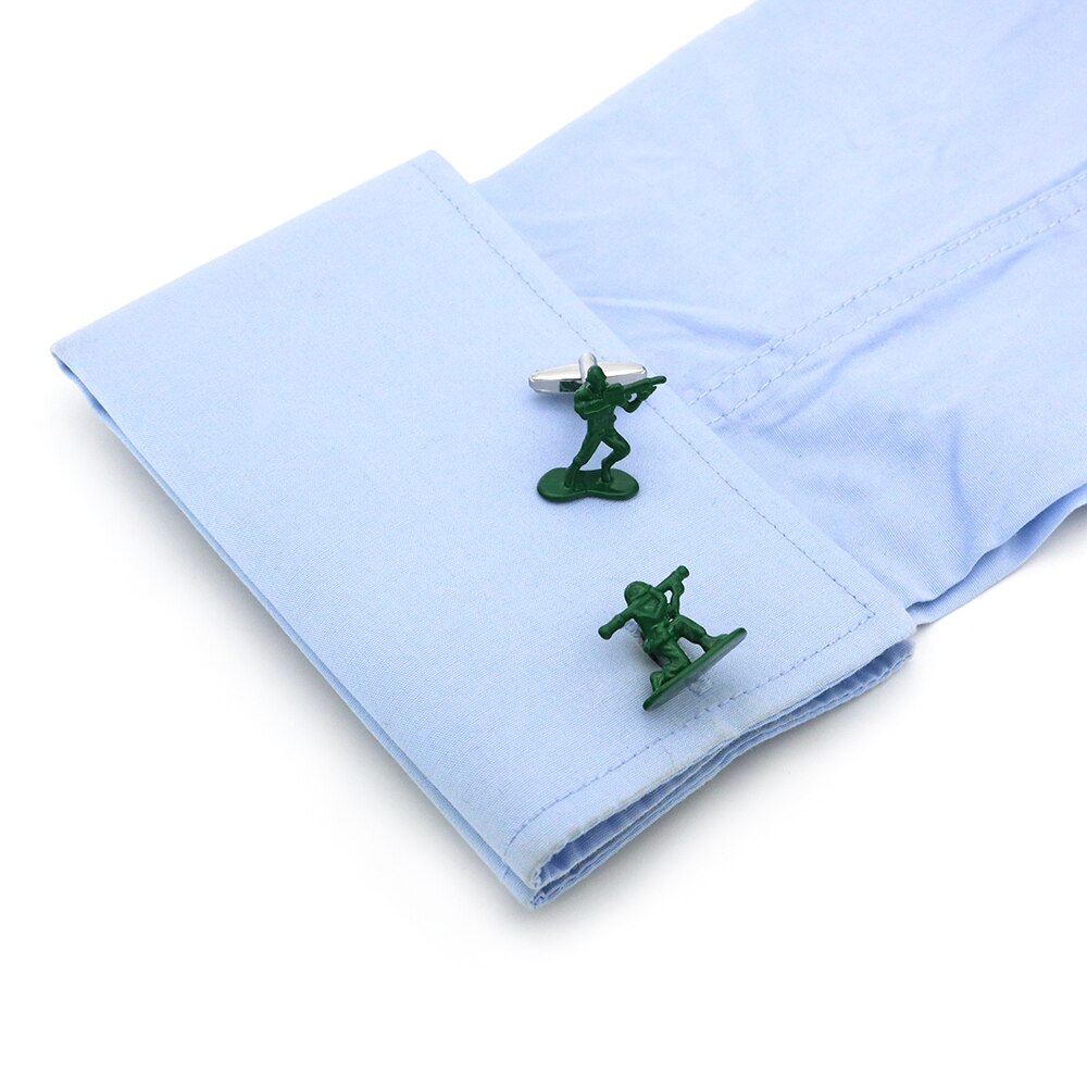 View 7: Green Army Men Cufflinks