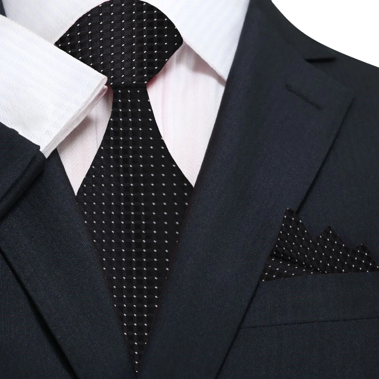 Black Necktie and Square