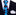 View 2: Black Blue and Red Abstract ink Blot Necktie and White Square