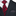 Red and black striped tie with accenting black and red polka pocket square on a suit jacket