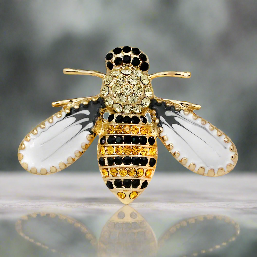 The Yellow and Black Honey Bee Lapel Pins