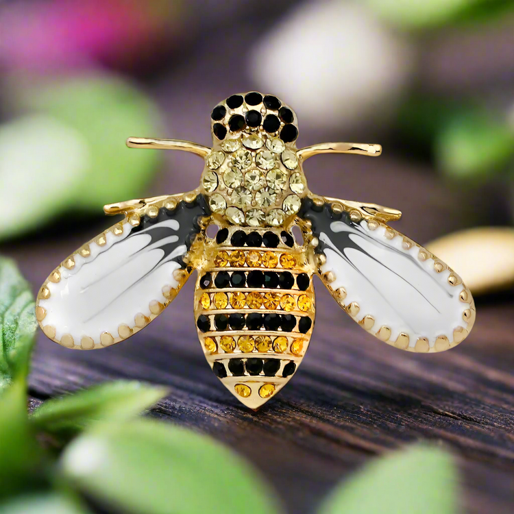 Cartoon Insect Enamel Pins Cute Metal Honey Bee Brooch Bag Clothes - View #8