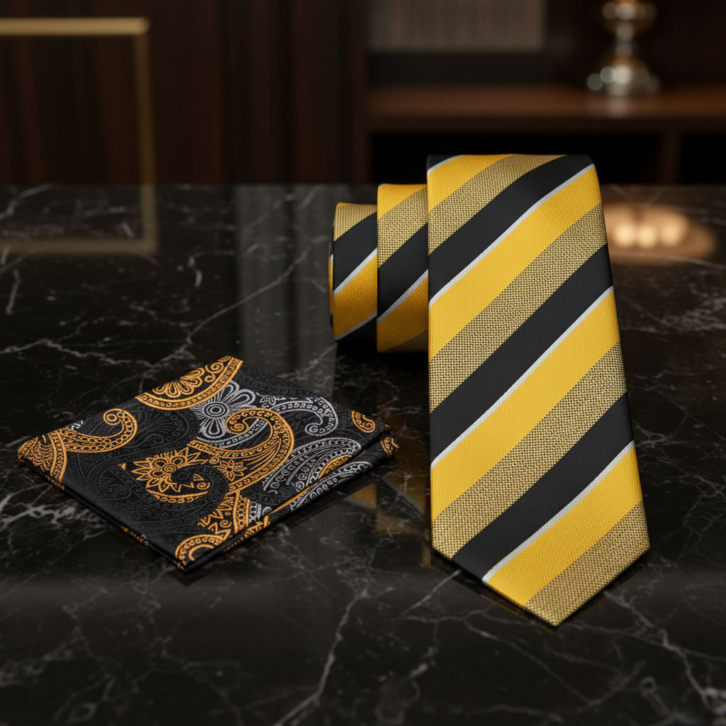 Nightscape Stripe Necktie