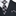 Black, Grey Big Hounds-tooth Tie and Pocket Square||Black, Grey
