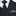 Premium: Black, Silver Crosses Necktie with Silver Pocket Square