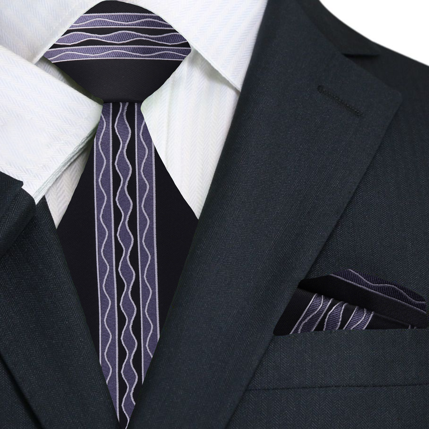 【GRANCY】　Button Design Necktie Black 51-qroN8oWL._SY350_QL65_.jpg