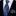 View 2: Black, Blue Abstract Necktie & Accenting Geometric Square