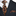 Main: Orange, Black Cheetah Print Tie and Square||Brown