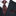 Black Orange Meteor Necktie and Square